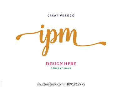 IPM lettering logo is simple, easy to understand and authoritative