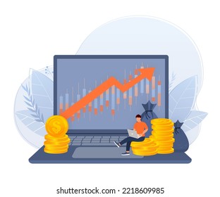 OPI, oferta pública inicial, oportunidad de inversión o beneficio del nuevo concepto de acciones. Rentabilidad de la inversión, soluciones financieras, ingresos pasivos.