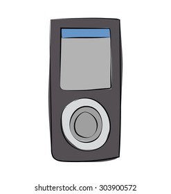 
Ipod Colored Sketchy Vector Icon
