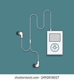 ipod music player design, vector illustration graphic.