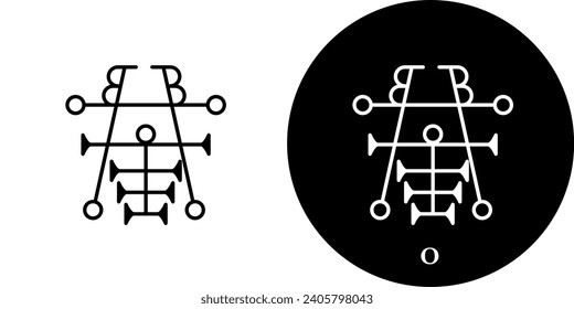Ipos Aiperos Ayperos Ayporos Ipes Earl Spirit Hell Prince Duke Viscount Dictionnaire Infernal Ars Goetia Demon Hell Logo Icon Sign Symbol Emblem Badge Transparent No Background Vector EPS PNG Clip Art