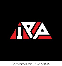 IPP triangle letter logo design with triangle shape. IPP triangle logo design monogram. IPP triangle vector logo template with red color. IPP triangular logo Simple, Elegant, and Luxurious design.