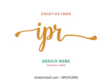 IPR lettering logo is simple, easy to understand and authoritative