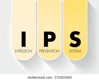 IPS: acrónimo del sistema de prevención de intrusiones, contexto del concepto de tecnología