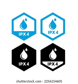 IPX4 badge logo design vector