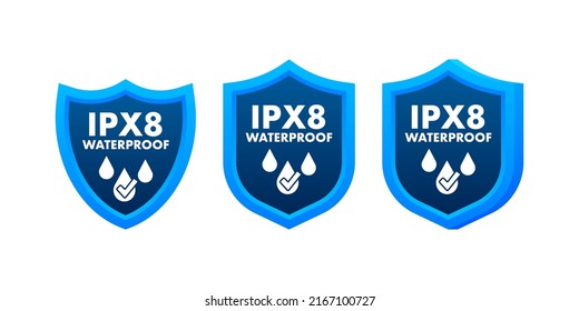 signo de información de nivel de resistencia al agua a prueba de agua IPX8