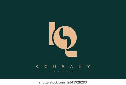 IQ Abstract Geometric Logo Design. Modern and elegant logo design with simplistic typography elements, showcasing branding excellence.
