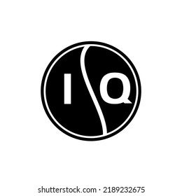 Iq Creative Circle Letter Logo Concept Stock Vector (Royalty Free ...