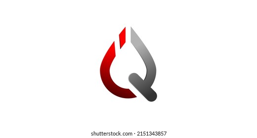 iq fire monogram logo design