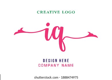 IQ lettering logo is simple, easy to understand and authoritative