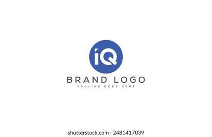 IQ logo design vector template design for brand