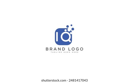 IQ logo design vector template design for brand