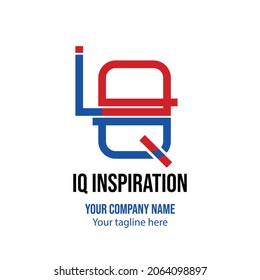 IQ logo. Monogram vector letter .eps10 