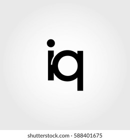 iq lowercase logo black interrelated