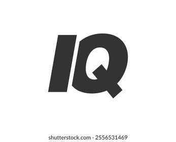 IQ Techno Editable Font Logo For Corporate Branding. Bold, Futuristic Design With Unique Typographic Ideas. Minimal Custom Type And Dynamic Letter Variations For Promotion, Printing, And Book Titles