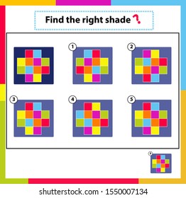 IQ test. Choose correct answer. Set of logical tasks composed of geometric shapes. Vector illustration. algorithm.