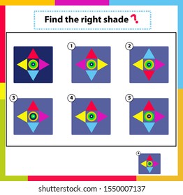 IQ test. Choose correct answer. Set of logical tasks composed of geometric shapes. Vector illustration. algorithm.