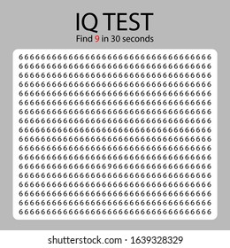 IQ test / find different element / difficult level / vector