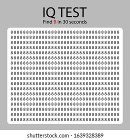 IQ test / find different element / difficult level / vector