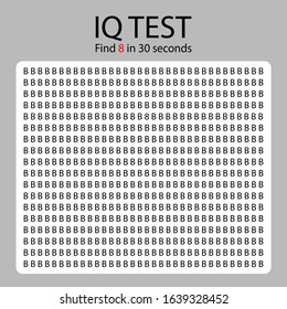 IQ test / find different element / difficult level / vector