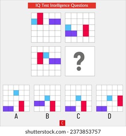 IQ Test Intelligence Challenges, Matrix symmetry questions