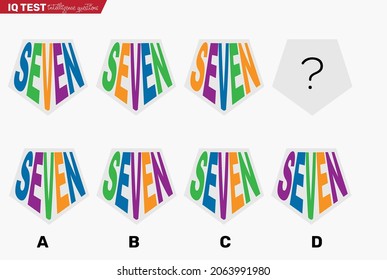 Iq-Test - Intelligenzfragen, Finden Sie als Nächstes - Fragen zum Puzzle