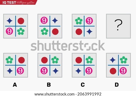 Iq test - Intelligence questions, Find next - puzzle questions
