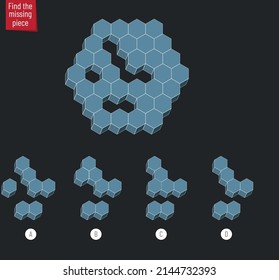 IQ test intelligence questions, Visual intelligence - Logical reasoning, shape completion question