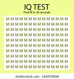 IQ test for kids / find different element / vector