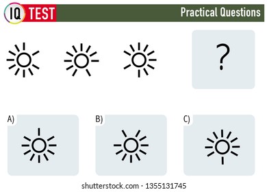 IQ Test Practical Questions