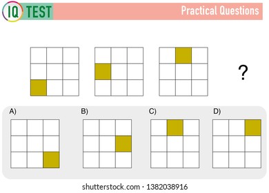 Iq Test Practical Questions Stock Vector (Royalty Free) 1382038916 ...