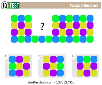 IQ Test Practical questions intelligence questions Practical Questions. Worksheet. Mathematical puzzle game. Learning mathematics, tasks for addition for preschool children.