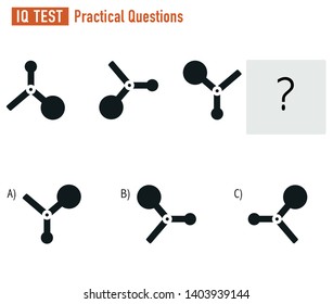 IQ Test Practical questions intelligence questions Practical Questions. Worksheet. Mathematical puzzle game. Learning mathematics, tasks for addition for preschool children.