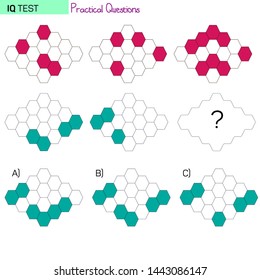 IQ Test Practical questions intelligence questions Practical Questions. Worksheet. Mathematical puzzle game. Learning mathematics, tasks for addition for preschool children.