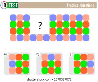 IQ Test Practical Questions - Shape Completion Questions