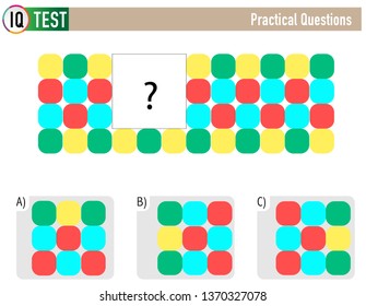 IQ Test Practical Questions - Shape Completion Questions