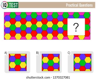 IQ Test Practical Questions - Shape Completion Questions