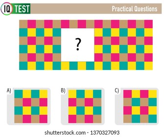 IQ Test Practical Questions - Shape Completion Questions