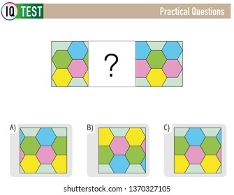 IQ Test Practical Questions - Shape Completion Questions