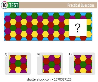 IQ Test Practical Questions - Shape Completion Questions