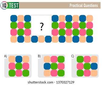 IQ Test Practical Questions - Shape Completion Questions