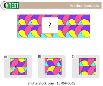 IQ Test Practical Questions - Shape Completion Questions