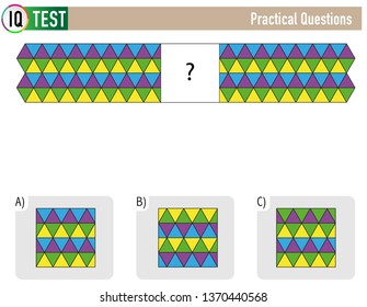 IQ Test Practical Questions - Shape Completion Questions