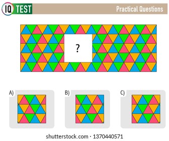 IQ Test Practical Questions - Shape Completion Questions
