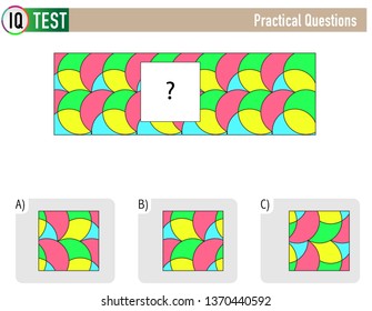 IQ Test Practical Questions - Shape Completion Questions