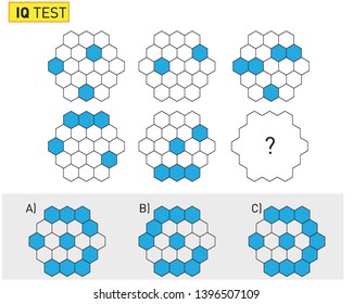 IQ TEST Practical Questions - Shape completion puzzle
