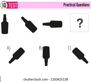 IQ Test Practical Questions Vector