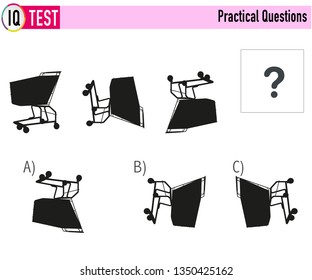 IQ Test Practical Questions Vector