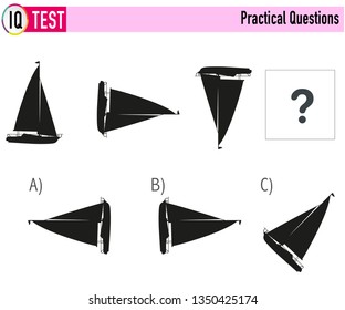 IQ Test Practical Questions Vector