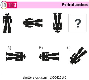IQ Test Practical Questions Vector